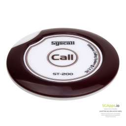 Buton apelare Syscall ST-200, Wireless, CR2025, alb-maro ( MLX-00000004861 ) [photo_00]