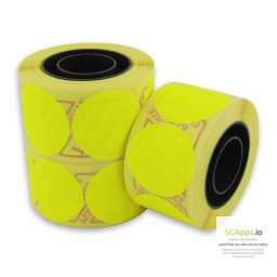Etichete de pret Ø 35mm, 400 etichete, FLUO galbene ( MLX-00000009200 ) [photo_00]